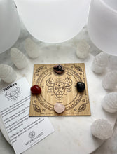 Load image into Gallery viewer, K+W Taurus Astrology crystal grid kit
