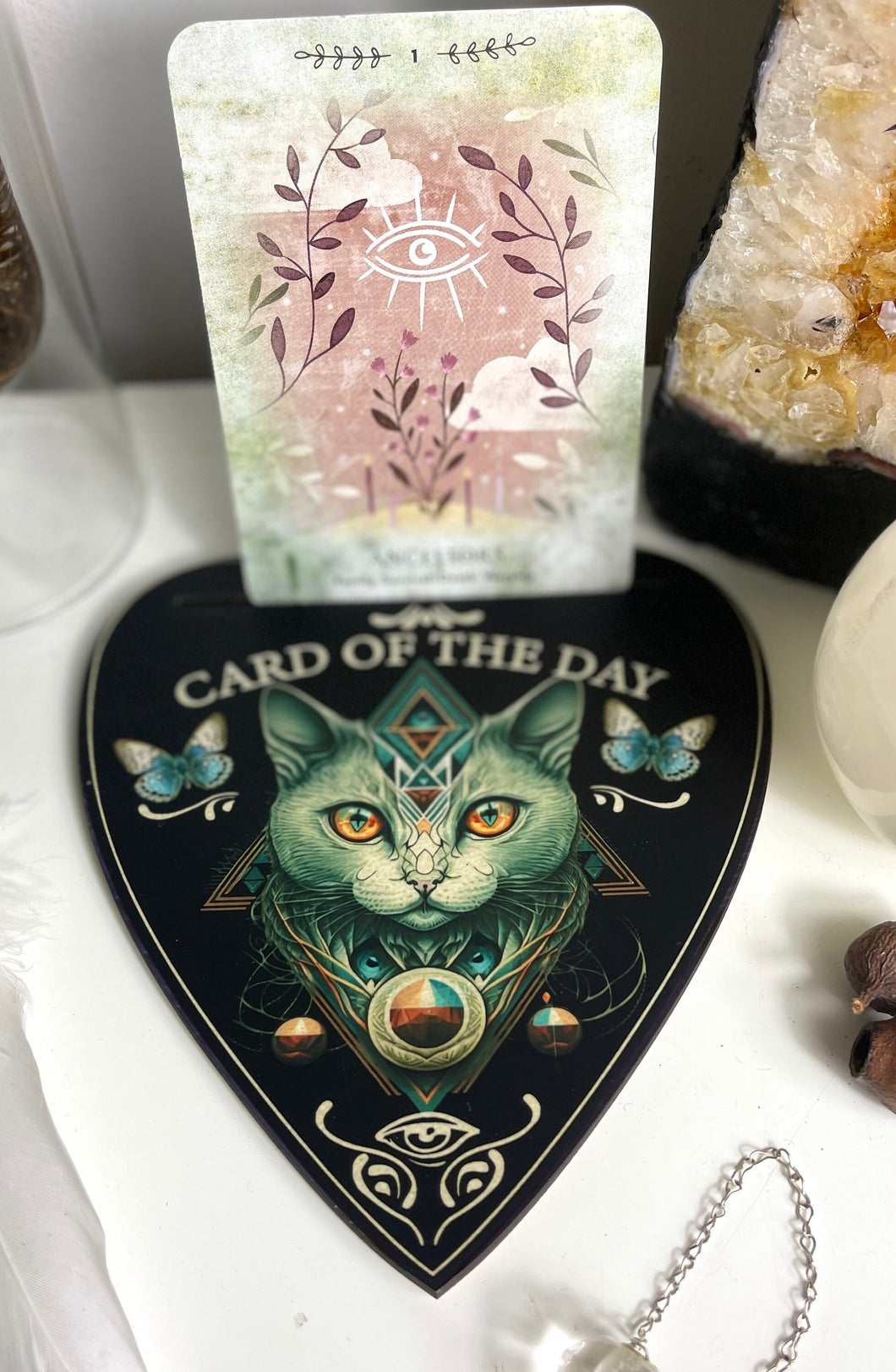 Spirit Cat Oracle | tarot | message card holder |