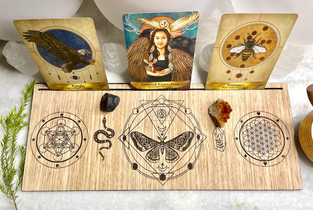 Manifesting board - with card, photo or totem slots. Perfect for sacred alter