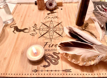Load image into Gallery viewer, Shamanic 4 directions board - with elements locally designed and made
