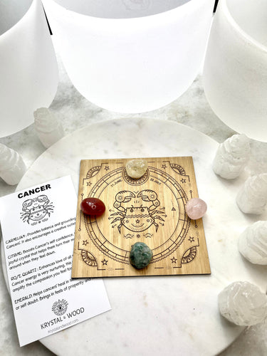 K+W Cancer Astrology crystal grid kit
