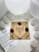 Load image into Gallery viewer, K+W Taurus Astrology crystal grid kit
