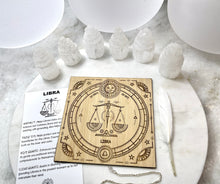 Load image into Gallery viewer, K+W Libra Astrology crystal grid kit
