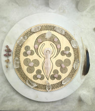 Load image into Gallery viewer, Beautiful Spiral Goddess board sacred alter peice engraved - Locally made
