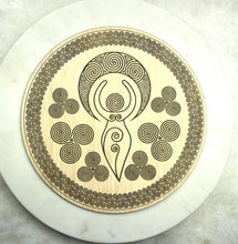 Load image into Gallery viewer, Beautiful Spiral Goddess board sacred alter peice engraved - Locally made
