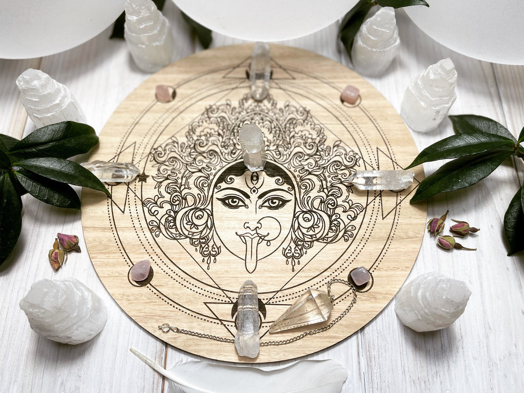 Goddess Kali sacred board 30cm Locally made