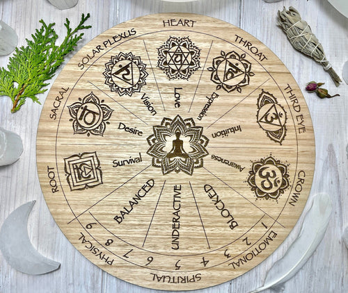 Chakra balancing pendulum/ board - Locally made