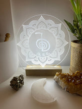 Load image into Gallery viewer, Reiki Symbols engraved Led light- cho Kei rei | Sei Hei Kei | hon sha Ze Sho Nen
