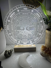 Load image into Gallery viewer, Wheel of the year - Acrylic Glass board with Led light
