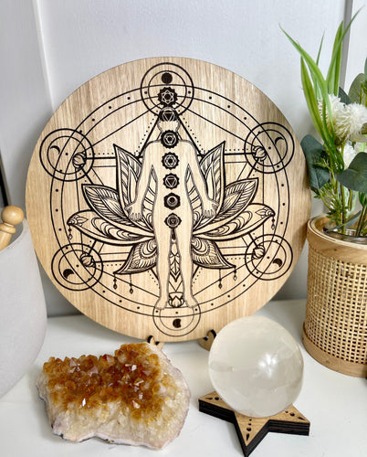 Non binary Distant Healing board - Metatrons cube + lotus