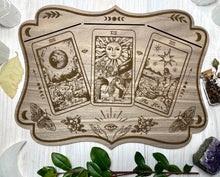 Load image into Gallery viewer, Vintage cut Oracle Tarot Card Display Board for Readings, Intentions &amp; Affirmations - Boho Psychic Divination
