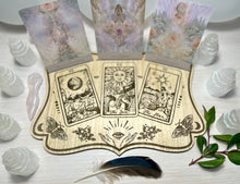 Load image into Gallery viewer, Vintage cut Oracle Tarot Card Display Board for Readings, Intentions &amp; Affirmations - Boho Psychic Divination
