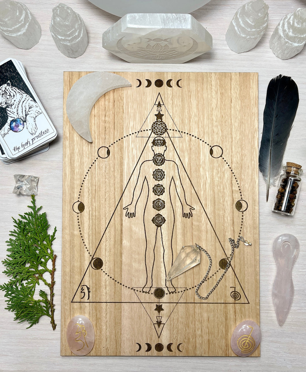 Non Binary | Unisex Distant Healing Reiki board | Chakra Symbols | locally designed