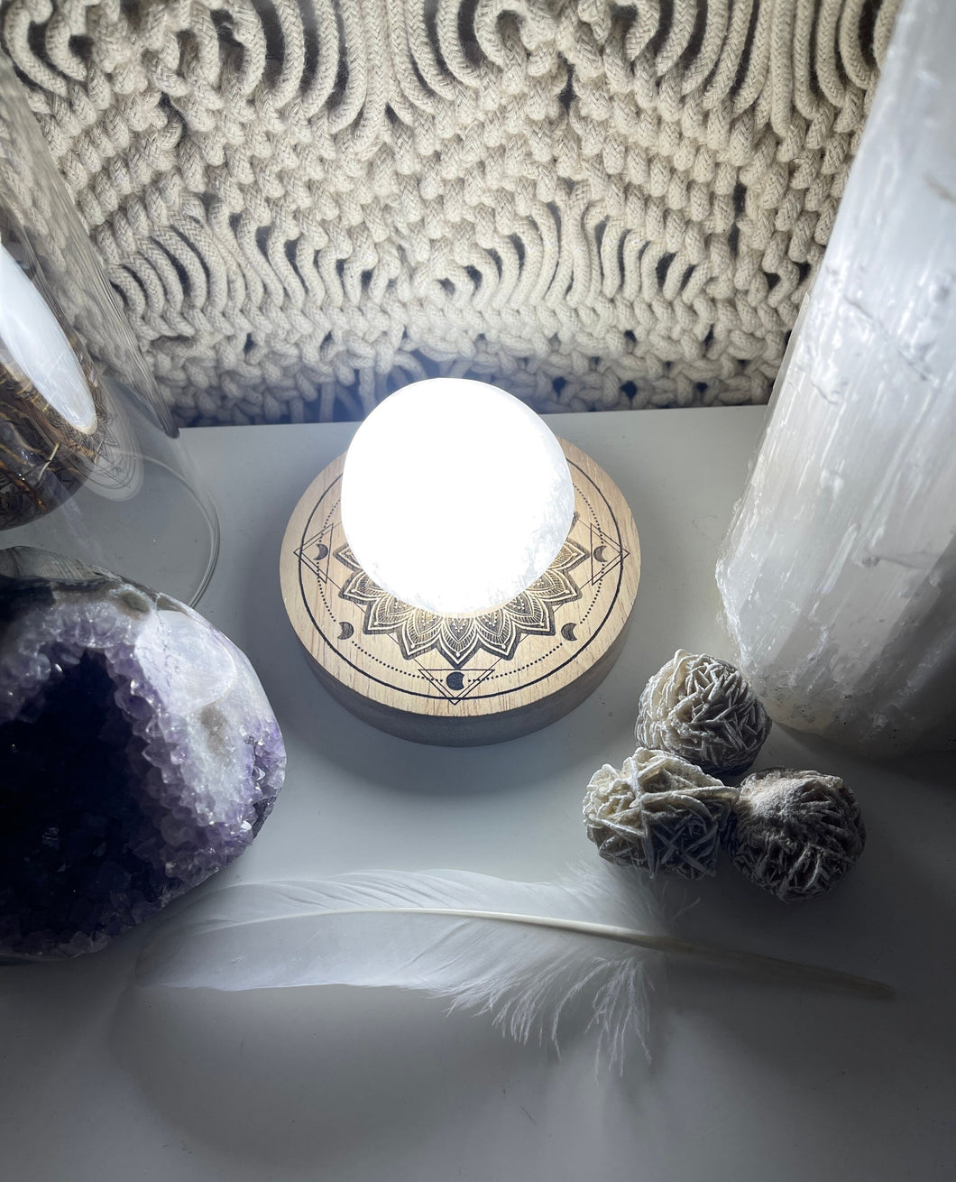 Mandala + Moons- led base