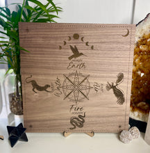 Load image into Gallery viewer, Shamanic 4 directions board - with elements locally designed and made
