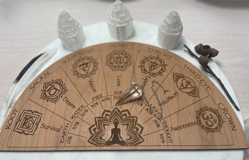 Chakra balancing pendulum/ board - Locally made