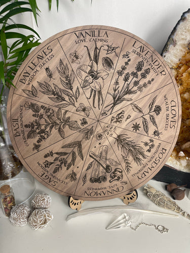 Herb | essential oil Wheel | pendulum grid Locally made