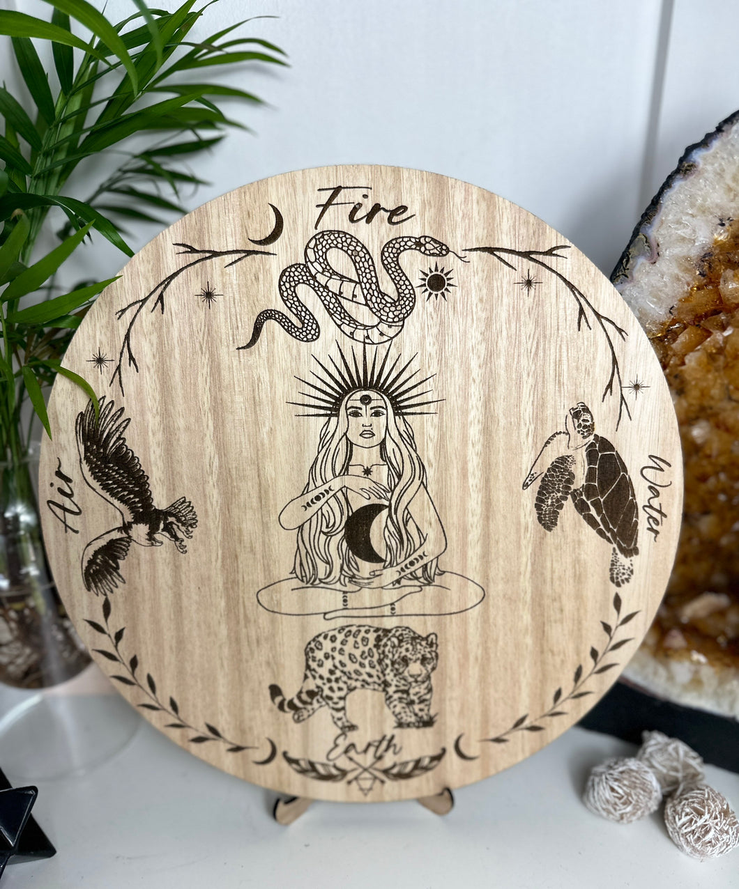Moon Goddess + Elements Board sacred board - Locally made