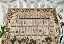 Load image into Gallery viewer, Tarot Major Acarna Board | Casting Board | Readings with mini wooden Tarot cards| card meanings
