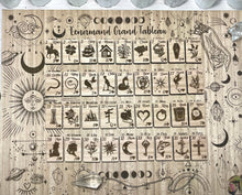 Load image into Gallery viewer, Lenormand wooden card set | Readings with wooden Lenormand cards / Tiles
