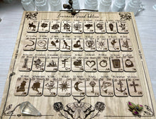 Load image into Gallery viewer, Lenormand Grand tableau Board | Readings with mini wooden Lenormand cards / tiles card meanings
