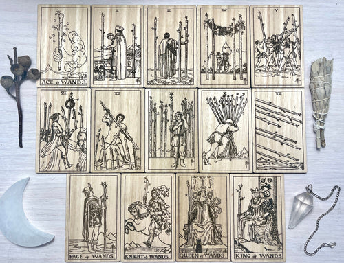 Rider-Waite Wooden engraved Tarot cards | Set