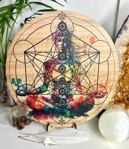 Distant Healing board + Metatrons cube