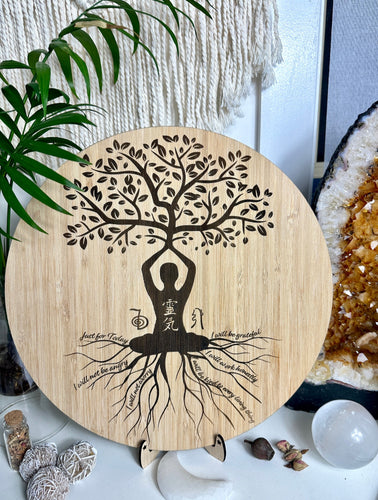Reiki Principles | Just for today principal wooden engraved