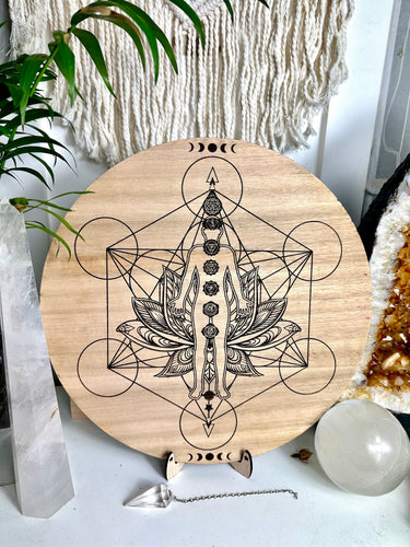 Non binary Distant Healing board - Metatrons cube + lotus II