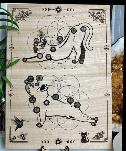 Dog and Cat duel Animal Distant Healing board Reiki healing shamanic healing Board