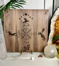 Load image into Gallery viewer, Shamanic 4 directions board - with elements locally designed and made
