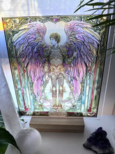 Load image into Gallery viewer, Archangel Michael - Protector + spiritual warrior - sun catcher print
