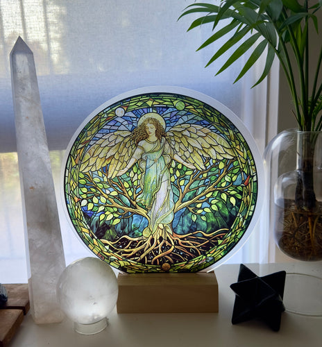 Tree of life + angel goddess sun catcher ornamental piece