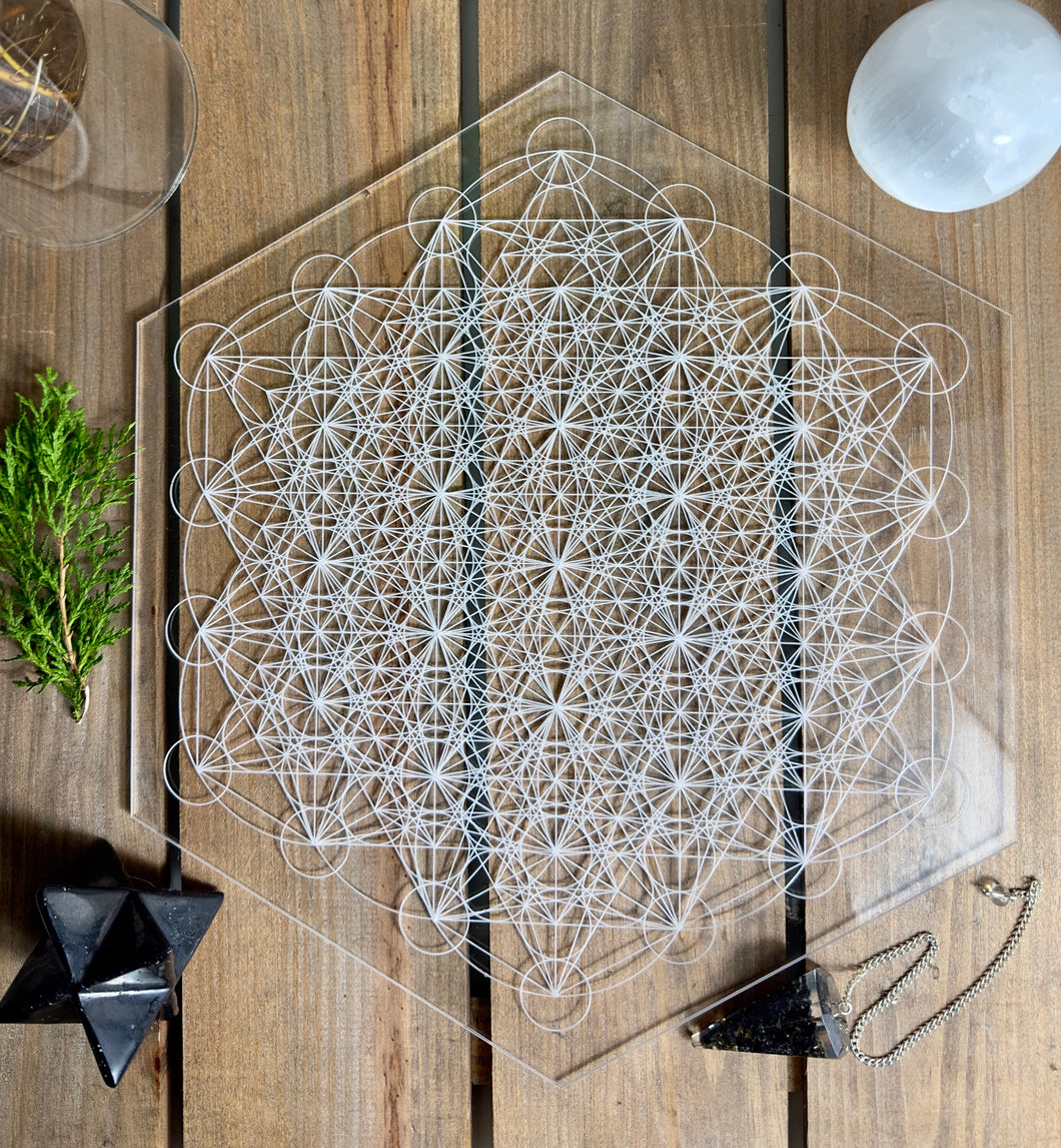 Variation of Metatron’s Cube x 18 - Hexagon Embrace this high vibrational pattern, a beautiful source of energy