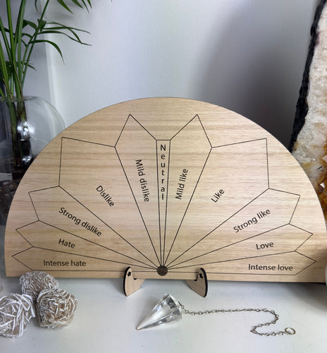 Custom frequency Chart |pendulum | Engraved board - Locally made