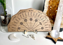 Load image into Gallery viewer, Chakra balancing dowsing pendulum/ board || - Locally made
