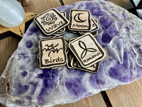 Wooden Witches Runes | set of 13 with meanings