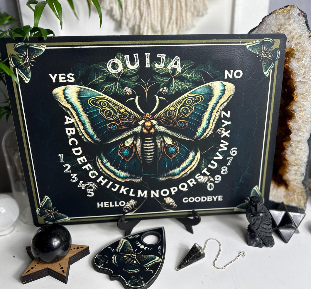 Spirit Moth | ouija board pendulum | spirit board with Planchette - Locally made