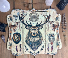 Load image into Gallery viewer, Spirit Animals Alter board - Oracle | tarot | message card holder | reading board
