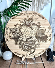 Load image into Gallery viewer, Shamanic animal 4 directions board | Serpent | jaguar | hummingbird | Eagle condor- locally designed and made
