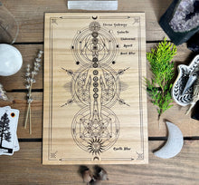 Load image into Gallery viewer, 12 Chakra Symbols system II | Non Binary | Distant Healing Reiki board | sacred alter | Universal Energy healers | locally designed

