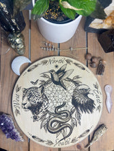 Load image into Gallery viewer, Shamanic animal 4 directions board | Serpent | jaguar | hummingbird | Eagle condor- locally designed and made
