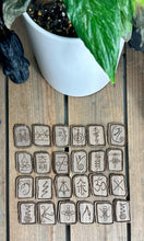 Load image into Gallery viewer, Reiki Principles | Reiki Symbol runes | wooden engraved
