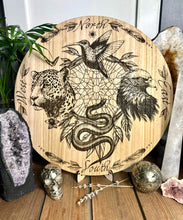 Load image into Gallery viewer, Shamanic animal 4 directions board | Serpent | jaguar | hummingbird | Eagle condor- locally designed and made
