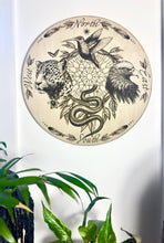 Load image into Gallery viewer, Shamanic animal 4 directions board | Serpent | jaguar | hummingbird | Eagle condor- locally designed and made
