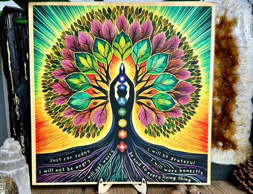 Reiki Principles | just for today .. tree of life with chakras