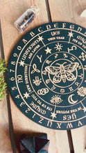 Load and play video in Gallery viewer, Wicca Runes board | Spirit | Pendulum Board - engraved wood - Locally made
