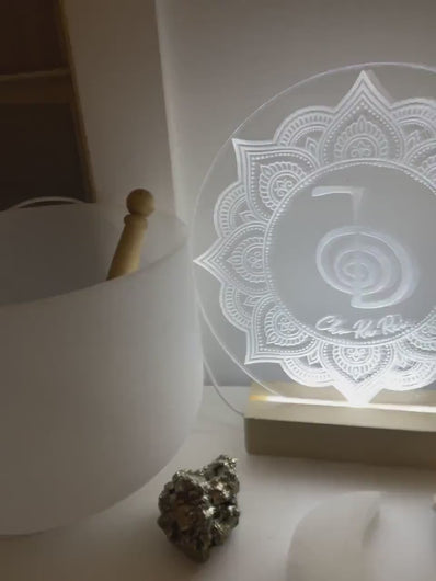 Reiki Symbols engraved Led light- cho Kei rei | Sei Hei Kei | hon sha Ze Sho Nen