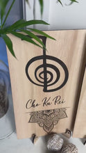 Load and play video in Gallery viewer, Reiki Individual symbol with stand or wall mount Cho Ku Rei, Sei Hei Kei, Hon Sha Ze Sho Nen, Dai Ko Myo, Holy Fire
