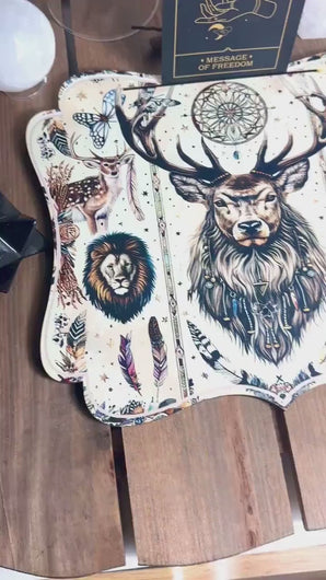 Spirit Animals Alter board - Oracle | tarot | message card holder | reading board